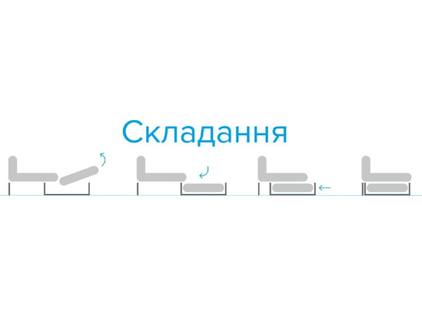 Прямий диван Шторм