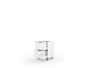 Кухонна секція Мері нижня 60Н2ШХ/820 Pro Hettich(Білий/Глянець Білий 9003 (Серія М))