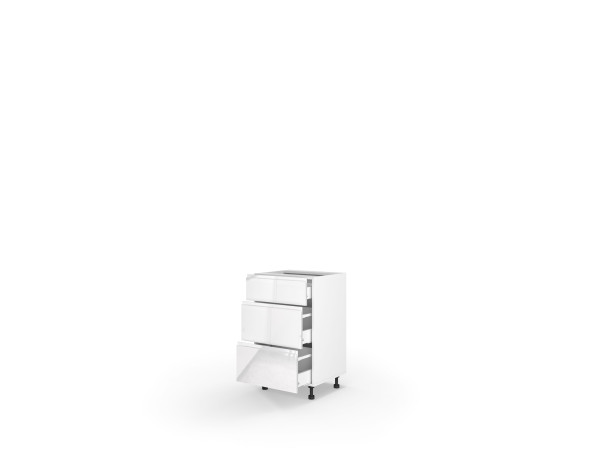 Кухонна секція Міленіум WG нижня 40Н3ШХ/820 Pro Hettich(Білий/Глянець Білий (Серія М))
