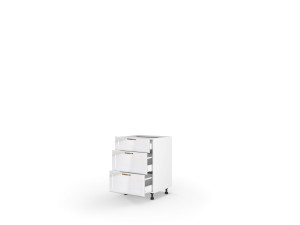 Кухонна секція Вінтаж нижня 50Н3ШХ/820 Pro Hettich(Білий/Напівмат Білий 9003)
