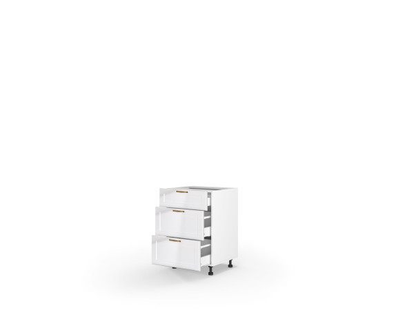 Кухонна секція Вінтаж нижня 50Н3ШХ/820 Pro Hettich(Білий/Напівмат Білий 9003)