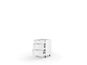 Кухонна секція Вінтаж нижня 60Н3ШХ/820 Pro Hettich(Білий/Напівмат Білий 9003)
