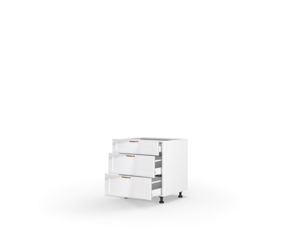 Кухонна секція Вінтаж нижня 80Н3ШХ/820 Pro Hettich(Білий/Напівмат Білий 9003)