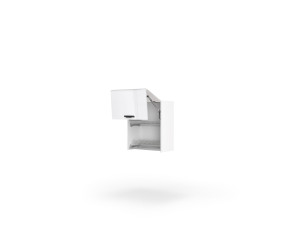 Кухонна секція Мері верхня 60ВС/720 2дв Сушка Aventos Pro Blum+Rejs (Білий/Глянець Білий 9003)