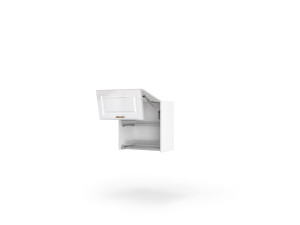Кухонна секція Вінтаж верхня 80ВС/720 2дв Сушка Aventos Pro Blum+Rejs(Білий/Напівмат Білий 9003)