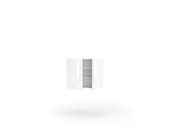 Кухонна секція Міленіум верхня КутВ 90° 650х650/720 2дв Pro Blum(Білий/Напівмат Білий 9003)