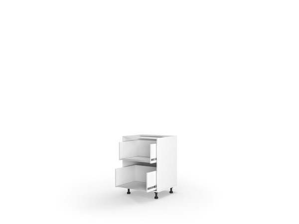 Корпус кухонний секція нижня 60Н2ШХ/820 Телескоп(Білий (Серія М))
