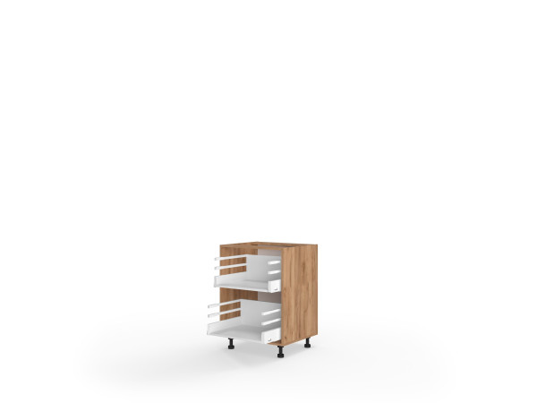 Корпус кухонний секція нижня 60Н2ШХ/820 Pro Hettich(Дуб Крафт (Серія М))