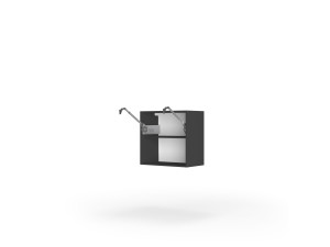 Корпус кухонний секцiя верхня 80В/720 2дв Aventos Pro Blum(Антрацит (Серія М))