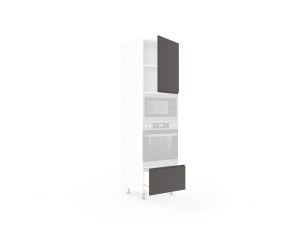 Фасад кухонний Міленіум 60ПДМ1ШХ/2140 Духовка+Мікрохвильовка Pro Blum+Hettich ПРАВИЙ (глянець)