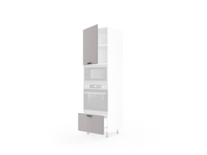 Фасад кухонний Мері 60ПДМ1ШХ/2140 Духовка+Мікрохвильовка Pro Blum+Hettich (глянець)