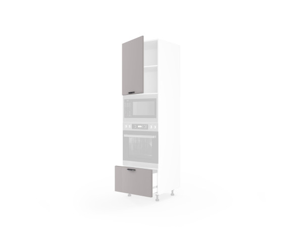 Фасад кухонний Мері 60ПДМ1ШХ/2140 Духовка+Мікрохвильовка Pro Blum+Hettich (глянець)