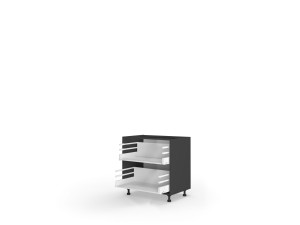 Корпус кухонний секція нижня 80Н2ШХ/820 Pro Hettich(Антрацит (Серія М))