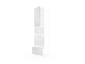 Фасад кухонний Міленіум WG 60ПДМ1ШХ/2320 Духовка+Мікрохвильовка Pro Blum+Hettich ЛІВИЙ(Глянець Білий (Серія М))