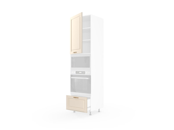 Фасад кухонний Валенсія 60ПДМ1ШХ/2320 Духовка+Мікрохвильовка Pro Blum+Hettich (глянець)