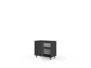 Корпус кухонний секція нижня КутН 90° 1000х600/820 1дв Pro Blum(Антрацит (Серія М))