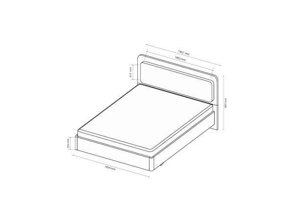 Ліжко Белладжіо 1.8х2.0