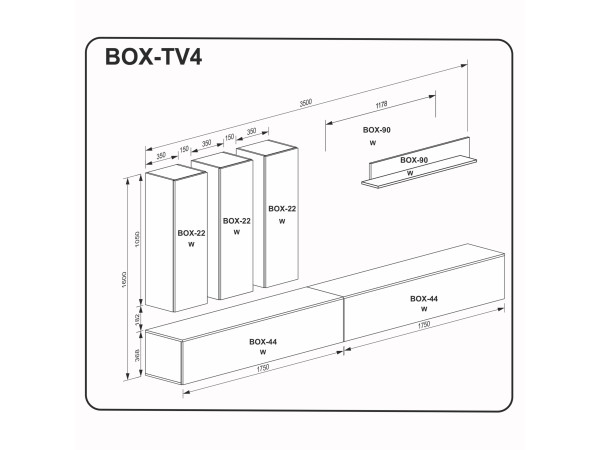 Вітальний набір BOX TV4