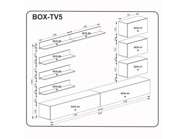 Вітальний набір BOX TV5