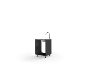 Корпус кухонний секція нижня 60НМ/820 2дв Мийка Pro Blum(Антрацит (Серія М))