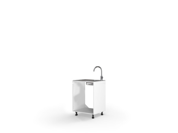 Корпус кухонний секція нижня 60НМ/820 2дв Мийка Pro Blum(Білий (Серія М))