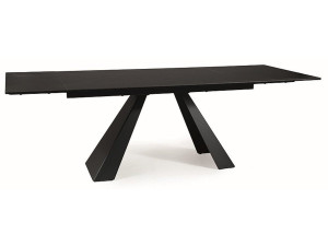 Стіл SALVADORE CERAMIC 160(240)*90 чорний SAHARA NOIR/чорний мат