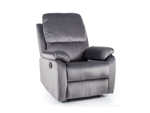 Крісло розкладне SPENCER 1 VELVET сіре BL.14