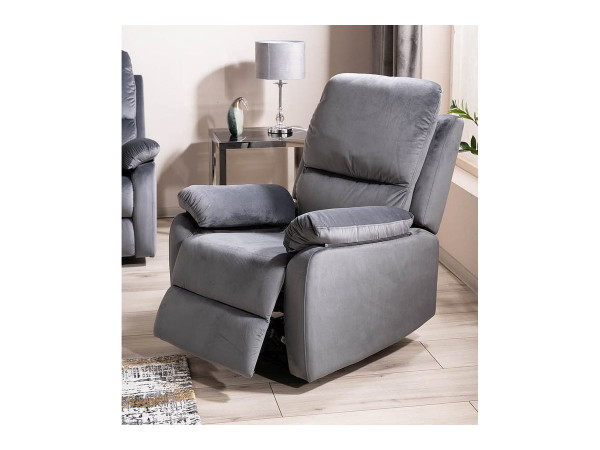 Крісло розкладне SPENCER 1 VELVET сіре BL.14