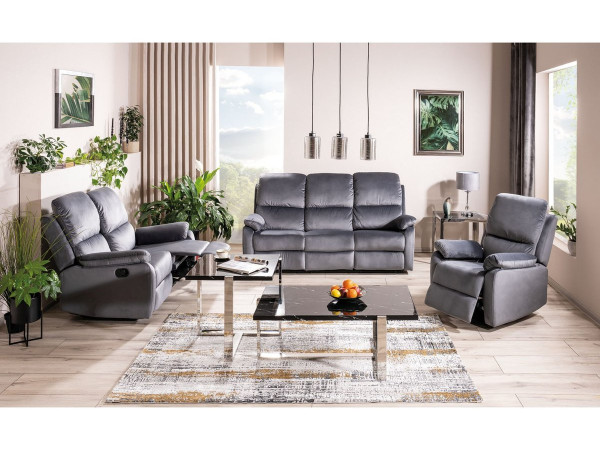 Софа розкладна SPENCER 2 VELVET сіра BL.14