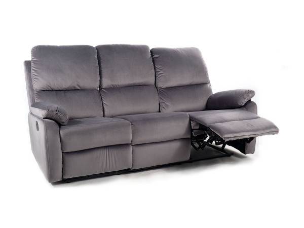 Софа розкладна SPENCER 3 VELVET сіра BL.14
