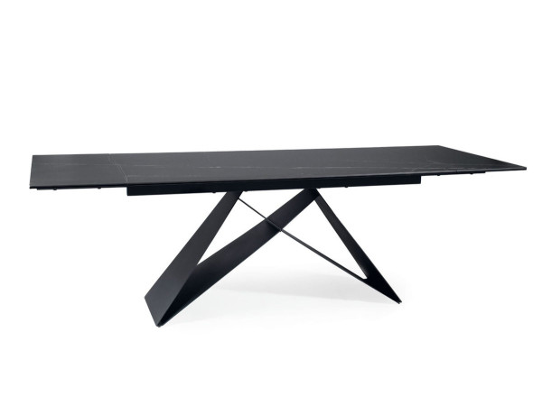 Стіл WESTIN CERAMIC 160(240)*90 чорний SAHARA NOIR/чорний мат