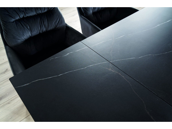 Стіл WESTIN CERAMIC 160(240)*90 чорний SAHARA NOIR/чорний мат