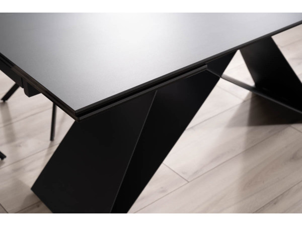 Стіл WESTIN CERAMIC 160(240)*90 чорний SAHARA NOIR/чорний мат