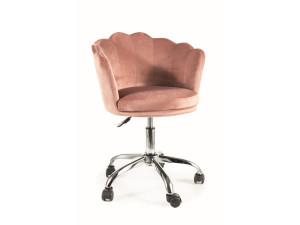 Крісло поворотне ROSE VELVET антична троянда BL.52