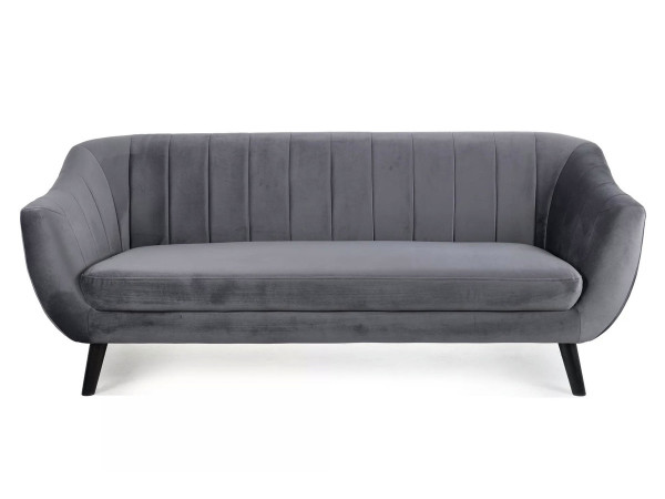 Софа ELITE 3 VELVET сіра/венге BL.14
