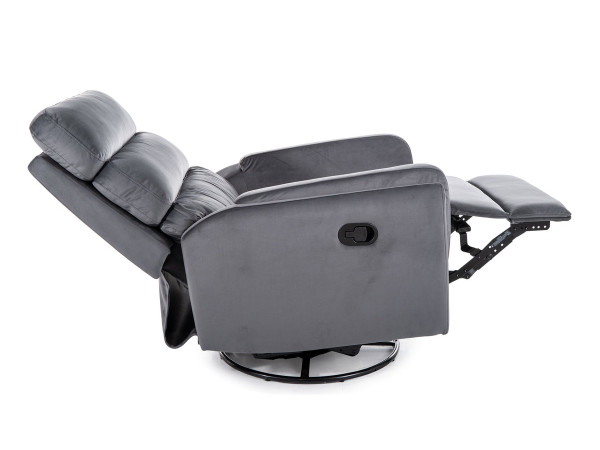 Крісло розкладне ARGOS VELVET сіре BL.14