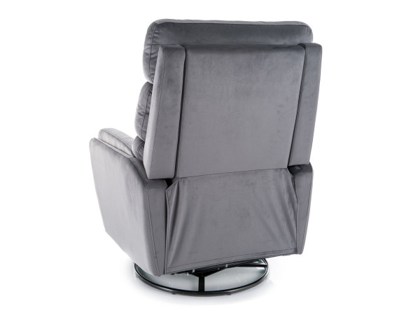 Крісло розкладне ARGOS VELVET сіре BL.14