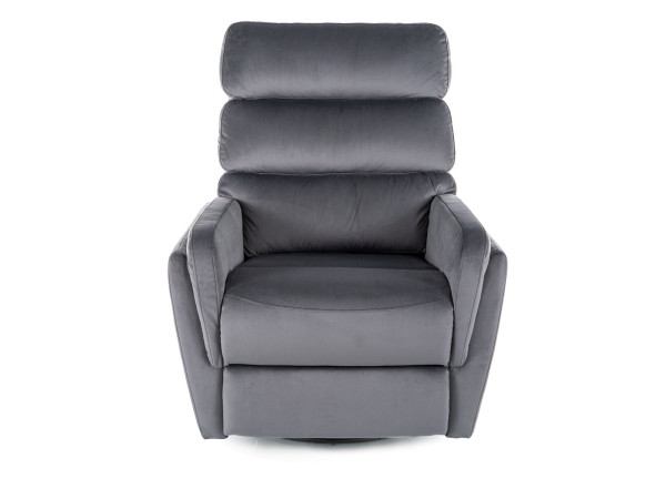 Крісло розкладне ARGOS VELVET сіре BL.14