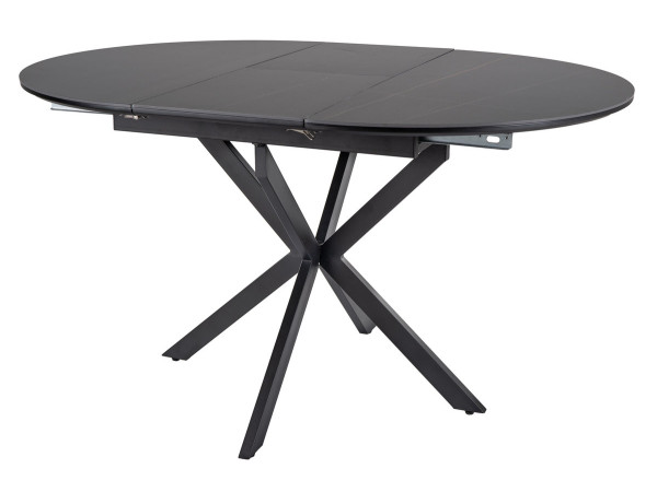 Стіл GASTON CERAMIC 100(135)*100 чорний
