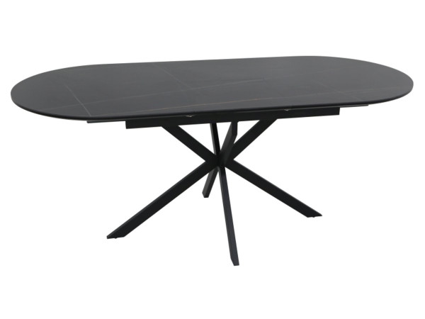 Стіл GASTON CERAMIC 140(180)*80 чорний