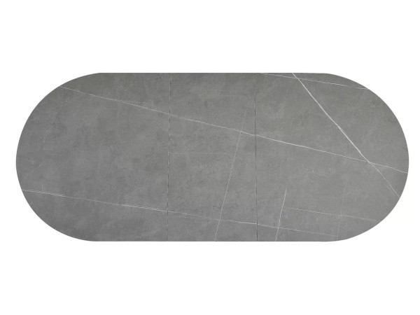 Стіл GASTON CERAMIC 140(180)*80 сірий/чорний