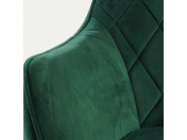 Стілець LINEA VELVET чорний каркас/зелений BL.78