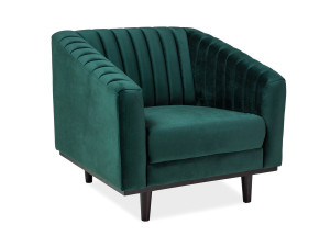 Крісло ASPREY 1 VELVET зелене/венге BL.78