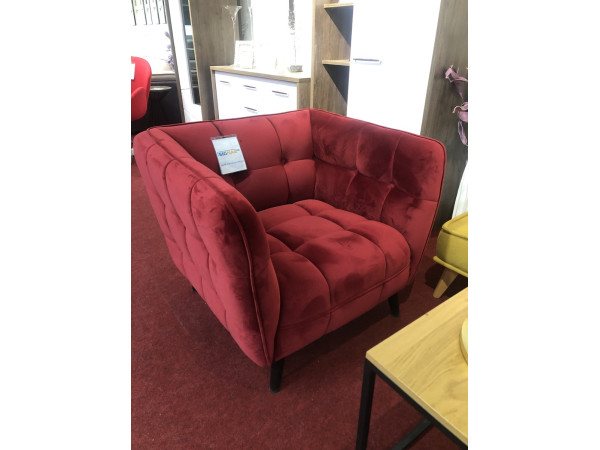 Крісло CASTELLO 1 VELVET бордо/венге BL.59