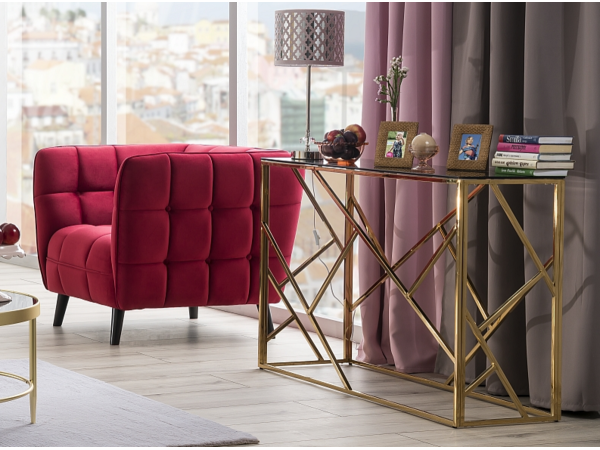Крісло CASTELLO 1 VELVET бордо/венге BL.59