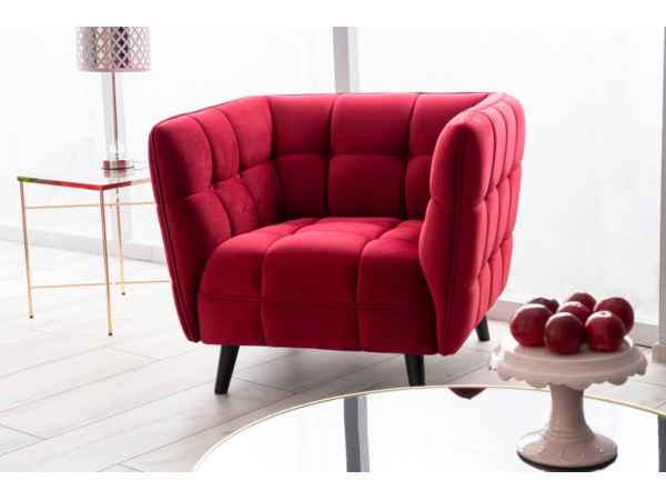 Крісло CASTELLO 1 VELVET бордо/венге BL.59