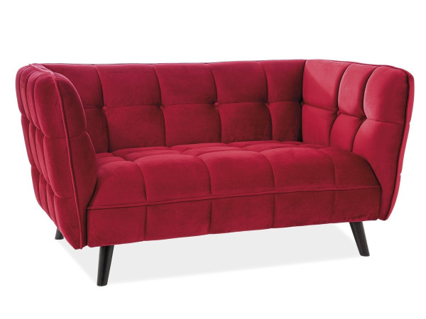 Софа CASTELLO 2 VELVET бордо/венге BL.59