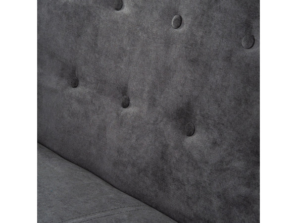 Софа NORDIC 2 VELVET сіра/бук BL.14