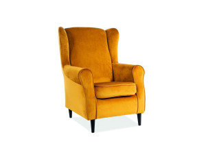 Крісло BARON VELVET карі/венге BL.68