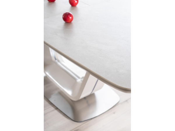 Стіл ARMANI CERAMIC сірий ефект мармуру / сірий мат 160(220)X90